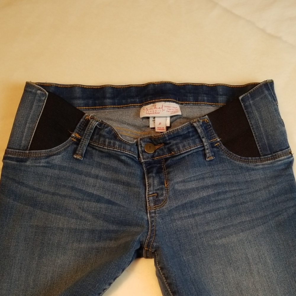 Isabel Maternity Skinny Crop Jeans Sz. 6